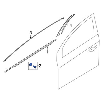 Hyundai OE - Front Door Belt Molding Screw
