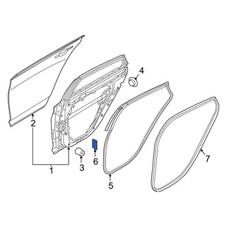 Hyundai OE - Front Door Seal Clip