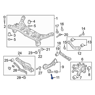 Hyundai OE - Beam Axle Bolt