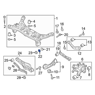 Hyundai OE - Rear Lower Suspension Control Arm Washer