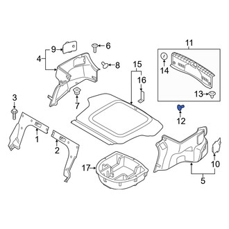 Hyundai OE - Liftgate Trim Scuff Plate Cap