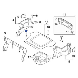 Hyundai OE - Bumper Cover Grommet
