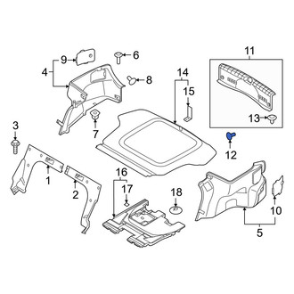 Hyundai OE - Quarter Panel Trim Panel Clip