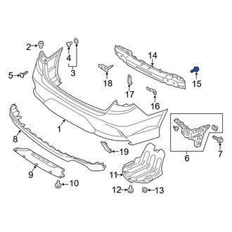 Hyundai OE - Bumper Impact Bar Bolt