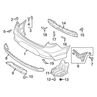 Hyundai OE - Floor Pan Splash Shield Nut