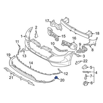 Hyundai OE - Bumper Cover Retainer