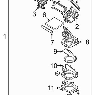 Hyundai OE - Left HVAC Blend Door Actuator