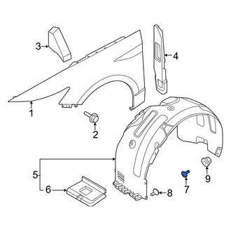 Hyundai OE - Quarter Panel Splash Shield Screw