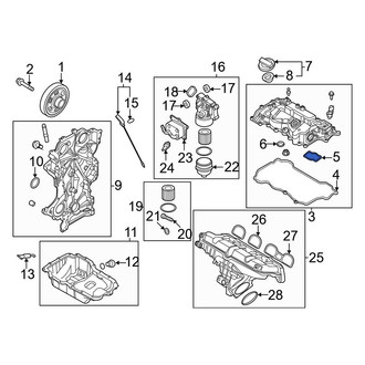 Hyundai OE - Engine Valve Cover Gasket