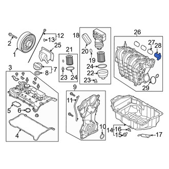 Hyundai OE - Engine Intake Manifold Gasket