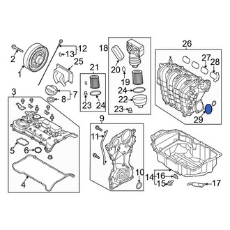 Hyundai OE - Fuel Injection Throttle Body Mounting Gasket