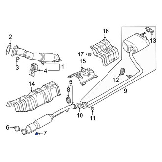 Hyundai OE - Exhaust Pipe Nut