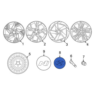 Hyundai OE - Wheel Cap