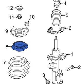 Hyundai OE - Front Suspension Strut Bearing