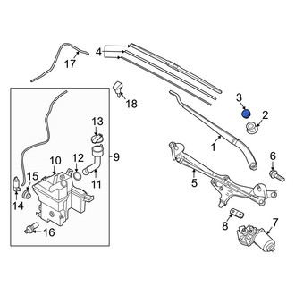 Hyundai OE - Wiper Arm Cap