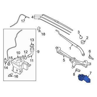 Hyundai OE - Front Wiper Motor