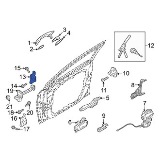 Hyundai OE - Front Left Lower Door Hinge