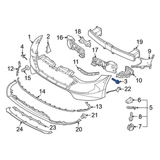 Hyundai OE - Bumper Cover Screw