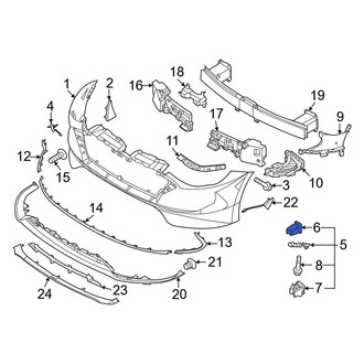 Hyundai OE - Bumper Cover Retainer