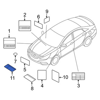 Hyundai OE - Caution Label