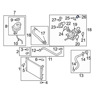 Hyundai OE - Engine Coolant Temperature Sensor Clip