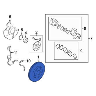 Hyundai OE - Front Disc Brake Rotor
