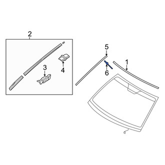 Hyundai OE - Windshield Molding Rivet