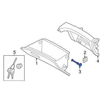Hyundai OE - Front Glove Box Door Hinge Pin