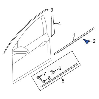 Hyundai OE - Front Door Belt Molding Screw