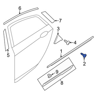 Hyundai OE - Front Door Belt Molding Screw
