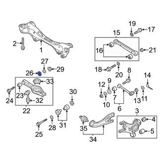 Hyundai OE - Rear Lower Suspension Control Arm Washer