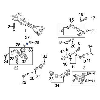Hyundai OE - Rear Lower Inner Suspension Control Arm Washer