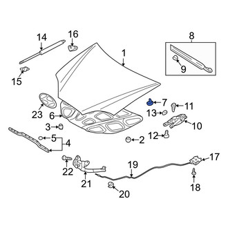 Hyundai OE - Hood Insulation Pad Clip