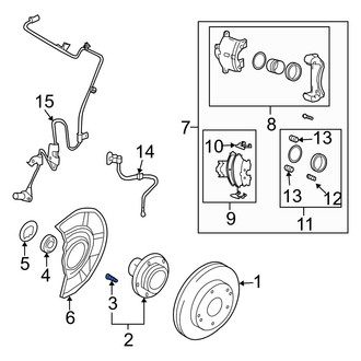 Hyundai OE - Front Wheel Lug Stud