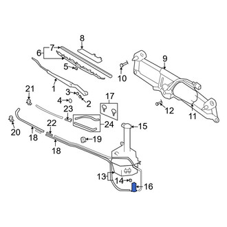 Hyundai OE - Windshield Washer Pump