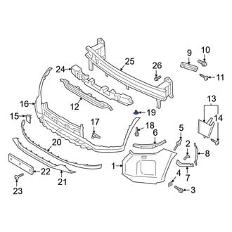 Hyundai OE - Bumper Cover Nut
