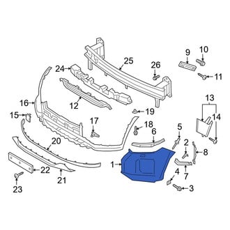 Hyundai OE - Front Left Upper Bumper Cover