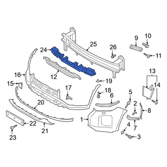 Hyundai OE - Front Bumper Impact Absorber