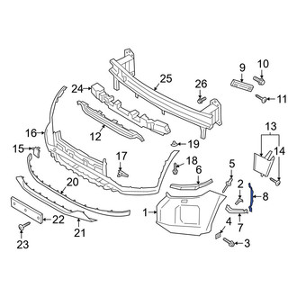 Hyundai OE - Front Left Brake Air Duct Bracket