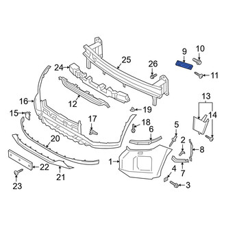 Hyundai OE - Front Right Bumper Guide