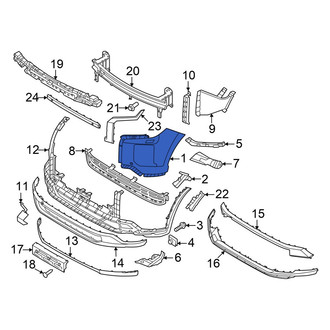 Hyundai OE - Front Left Upper Bumper Cover