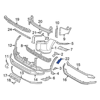 Hyundai OE - Front Left Reflector Panel