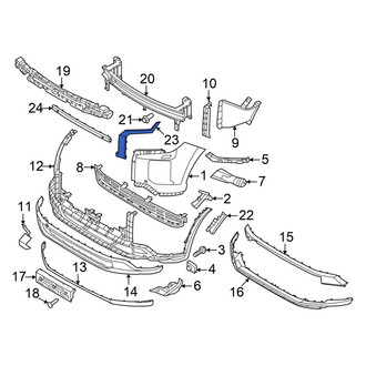 Hyundai OE - Front Left Bumper Trim