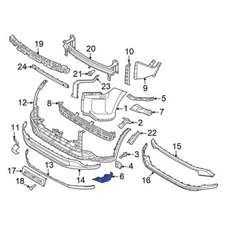 Hyundai OE - Front Right Lower Bumper Cover Bracket