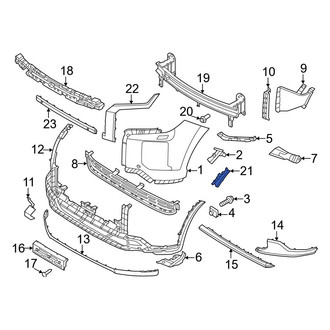 Hyundai OE - Front Right Reflector Panel