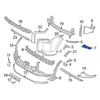 Hyundai OE - Front Right Bumper Guide