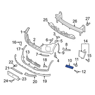 Hyundai OE - Front Right Bumper Guide