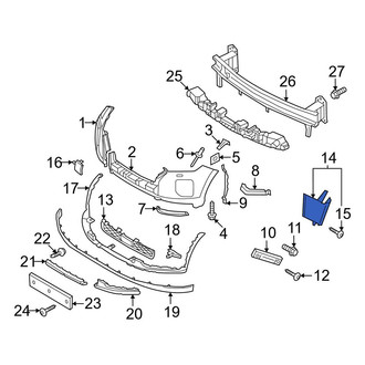 Hyundai OE - Front Left Brake Air Duct