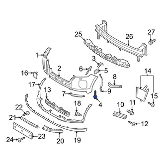 Hyundai OE - Bumper Cover Bolt