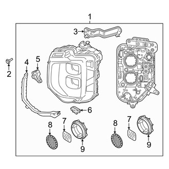 Hyundai OE - Front Lamps - Headlamp Components (LED), (Limited / SE / SEL)